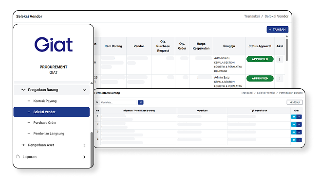 giat-fitur-giat precurement-seleksi-vendor-seleksi-vendor